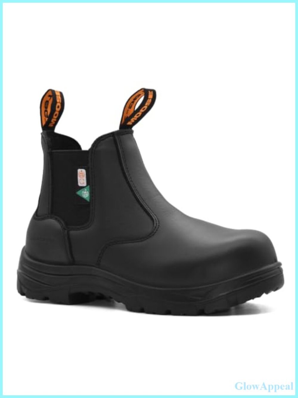 Composite Toe Leather Work Boots Chelsea Safety ASTM CSA